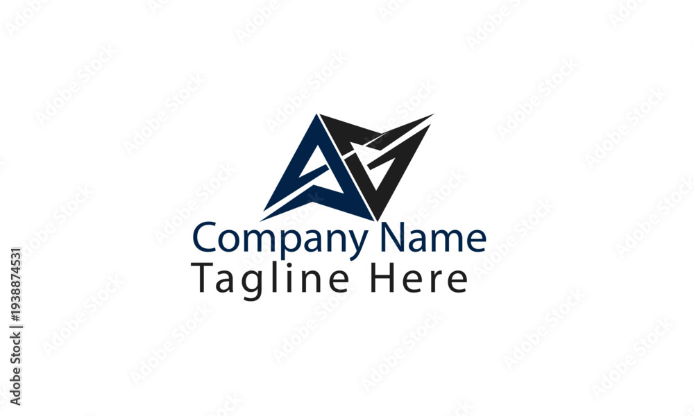 Naklejka premium Ag logo