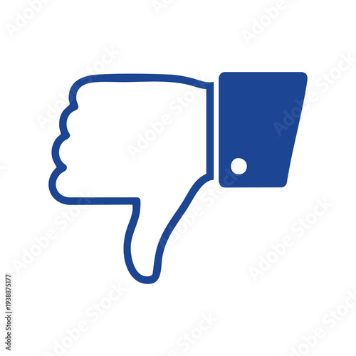 Dislike Thumbs Down Icon Vector Illustration for Negative Feedback, Social Media, and User Interface Design