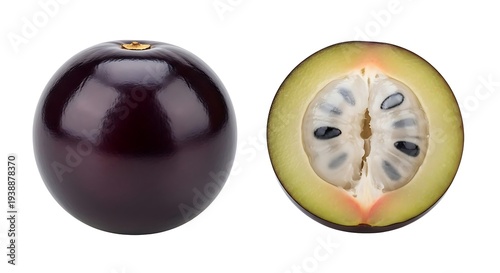 Passion Fruit on White Background