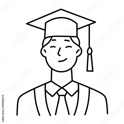 Student Graduation icon vector