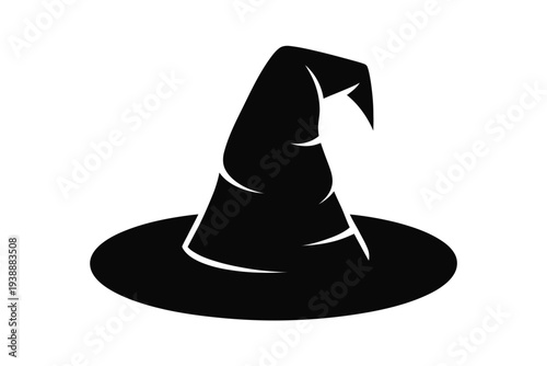 Black witch hat silhouette magic witchcraft