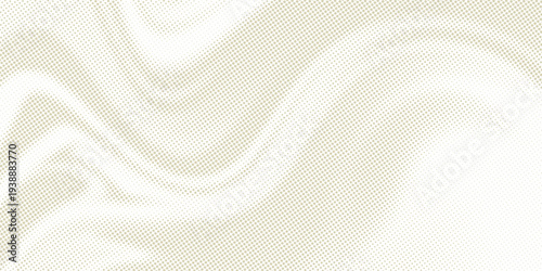 Dotted beige halftone background. Light cream pixelated paper texture. Retro craft brown wallpaper. Grunge grainy gradient overlay. Weathered dirty canvas material backdrop. Vector sackcloth texture