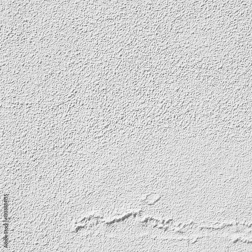 White textured wall background, rough white plaster surface　square 