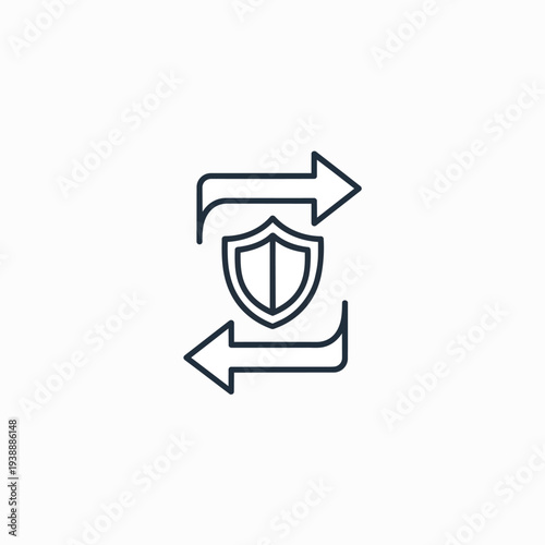 Secure Data Transfer Icon
