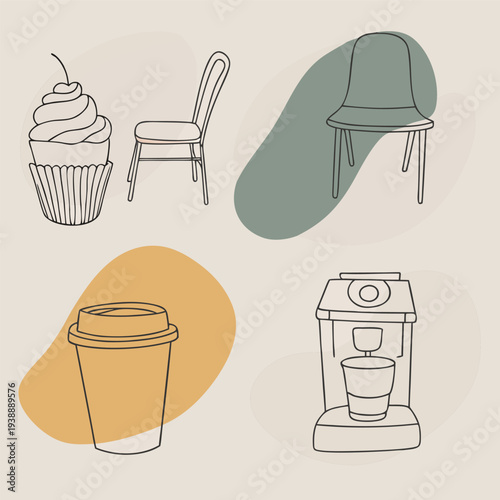 Kids Camping Adventure Illustration camping, kids adventure forest tent campfire stars night koala bear nature childhood