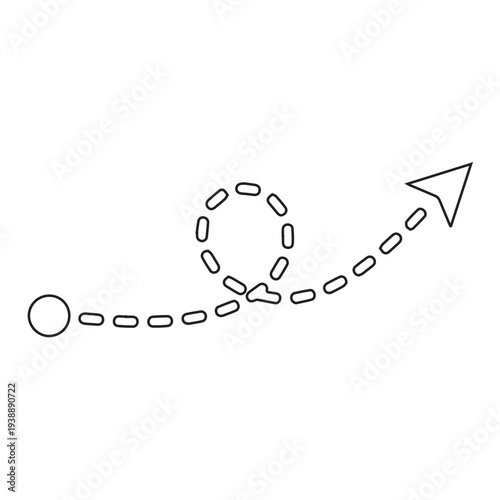 Directional path illustration