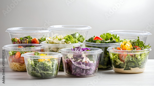 salad in a glass bowl