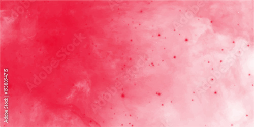 Fantasy light red, pink shades watercolor background. light pink and white colors background for design subtle color. Soft pink grunge background frame plane sky view with stars and sunset4257