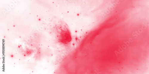 Fantasy light red, pink shades watercolor background. light pink and white colors background for design subtle color. Soft pink grunge background frame plane sky view with stars and sunset4267