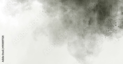 Abstract watercolor art background template. dark green gray watercolor backdrop empty space for text, banner, presentation or product display graphic design