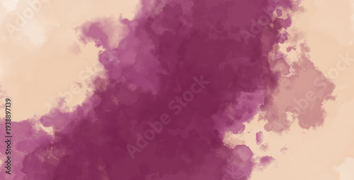 Abstract watercolor art background template. purple beige brown watercolor backdrop empty space for text, banner, presentation or product display graphic design