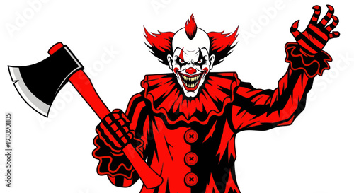 Scary Clown with Axe