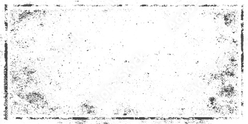 Vintage Old Film Frame Overlay with Grunge Scratches, Dust Particles and Retro Distressed Edge.