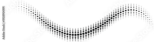 Halftone circle frame, radial dots pattern, abstract vintage circular graphic element. Vector illustration.