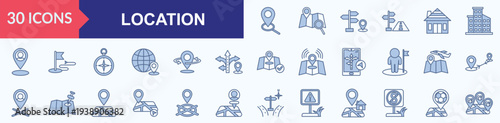 locatioan icons set