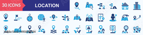 locatioan icons set