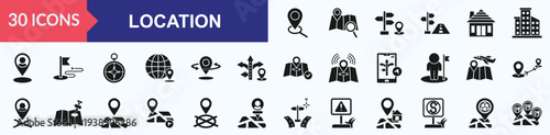 locatioan icons set