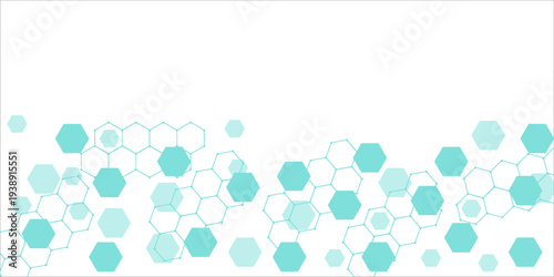 Green hexagons pattern for medical vector eps10