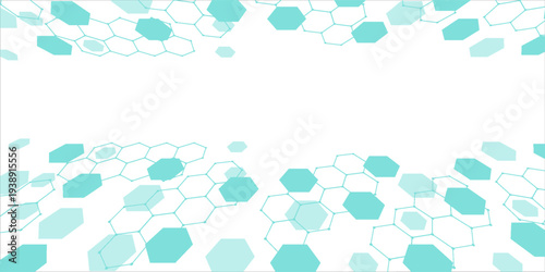 Green hexagons pattern for medical vector eps10