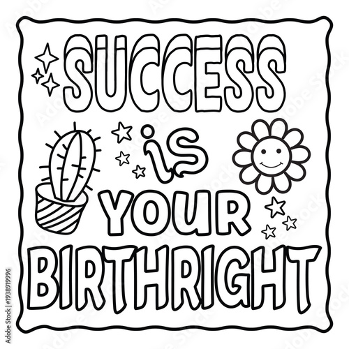 Bold and Easy Motivational Swear Word Coloring Page, Sweary Motivational Quotes, Sweary Coloring Page, Groovy letters and Swear Words, Inspirational Swear Word, Funny Quotes, Sweary Affirmations,