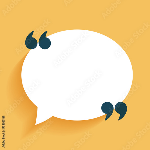 web quote bubble frame template for social media post