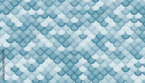 3d style blue gradient fish scale pattern background