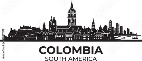 Stunning cityscape of Colombia South America skyline