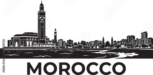 Stunning Moroccan cityscape with historic mosque towers