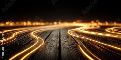 Abstract background featuring dark grey and gold waves with subtle lighting