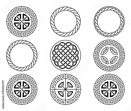Collection of Circular Celtic and Geometric