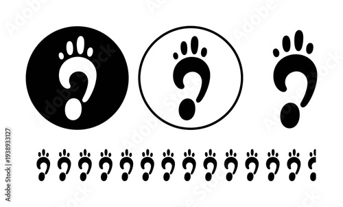 Question Mark Paw Prints: Mystery and Inquiry in Various Styles