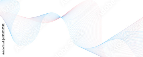 Abstract wave pattern with multiple curved lines. 