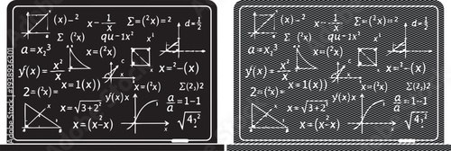 Comparison of mathematical handwritten notes and digital matrix visualization