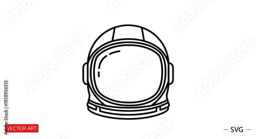 Astronaut Helmet Icon - Vector Art