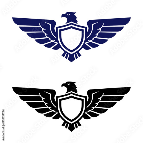Eagle Shield Logo Design Elements.