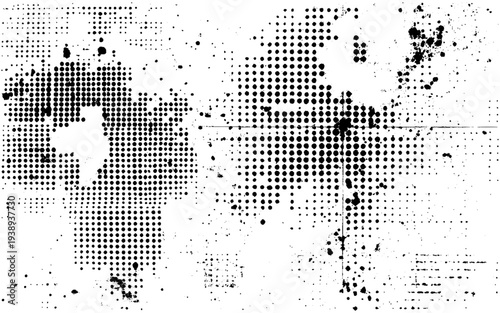 Grunge vintage halftone abstract dots texture illustration