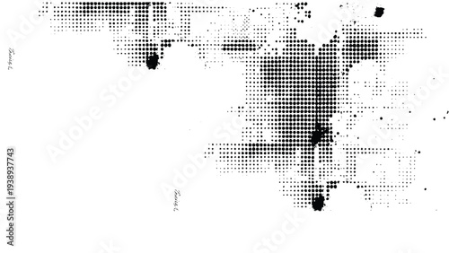 Grunge vintage halftone abstract dots texture illustration
