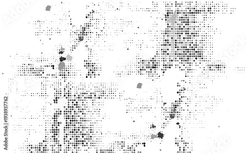 Grunge halftone black dost texture abstract overlay vector illustration