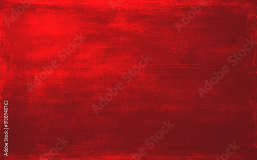 Texture of red decorative plaster or concrete with vignette. Abstract grunge background for design.
