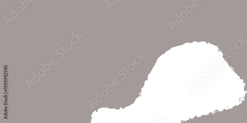 Vector illustration of a torn paper hole in the shape of the Poland country map border used as a blank geography frame element with a ripped edge and shadow