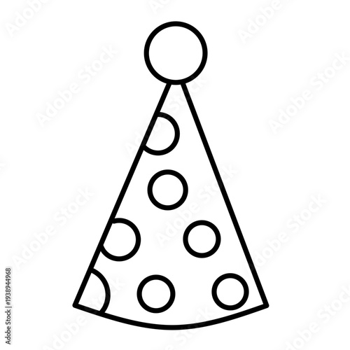 New Year party icon vector