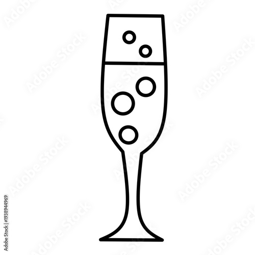 New Year party icon vector