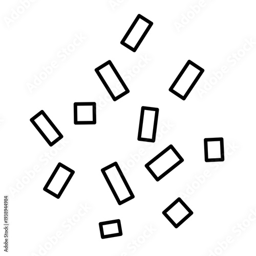 New Year party icon vector