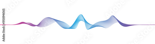 Abstract colorful flowing wave lines, Design element for technology, science, or modern concept. Transparent PNG and vector illustration