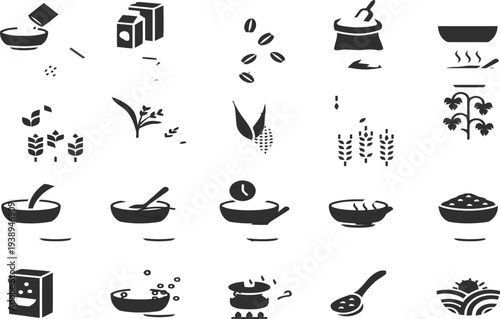 Coffee and tea icons set with cup drink food symbol collection vector illustration design
