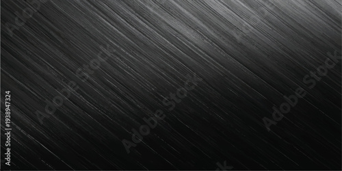 Black brushed metal texture background with diagonal fine lines and a strong gradient fading to black.