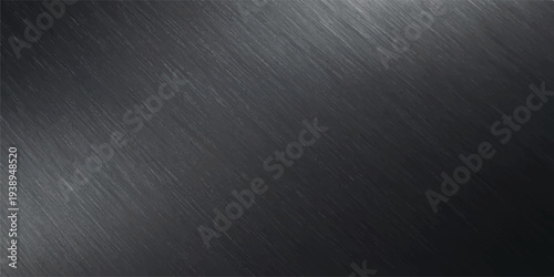 Dark gray brushed metal texture with diagonal lines and a subtle gradient, industrial background for design.