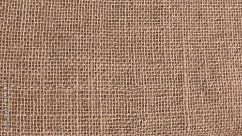 Natural tissue with large texture. Woven burlap or jute or hemp background