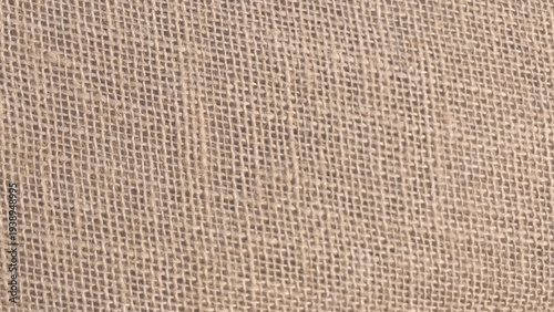 Texture of vintage linen fabric horizontal shot. Detailed burlap background. Woven burlap or jute or hemp background