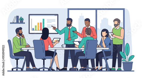 Business Professionals in a Meeting Room.